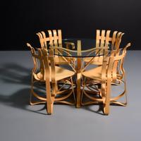 Frank Gehry FACE OFF Table & 4 HAT TRICK Chairs - Sold for $2,048 on 11-04-2023 (Lot 522).jpg